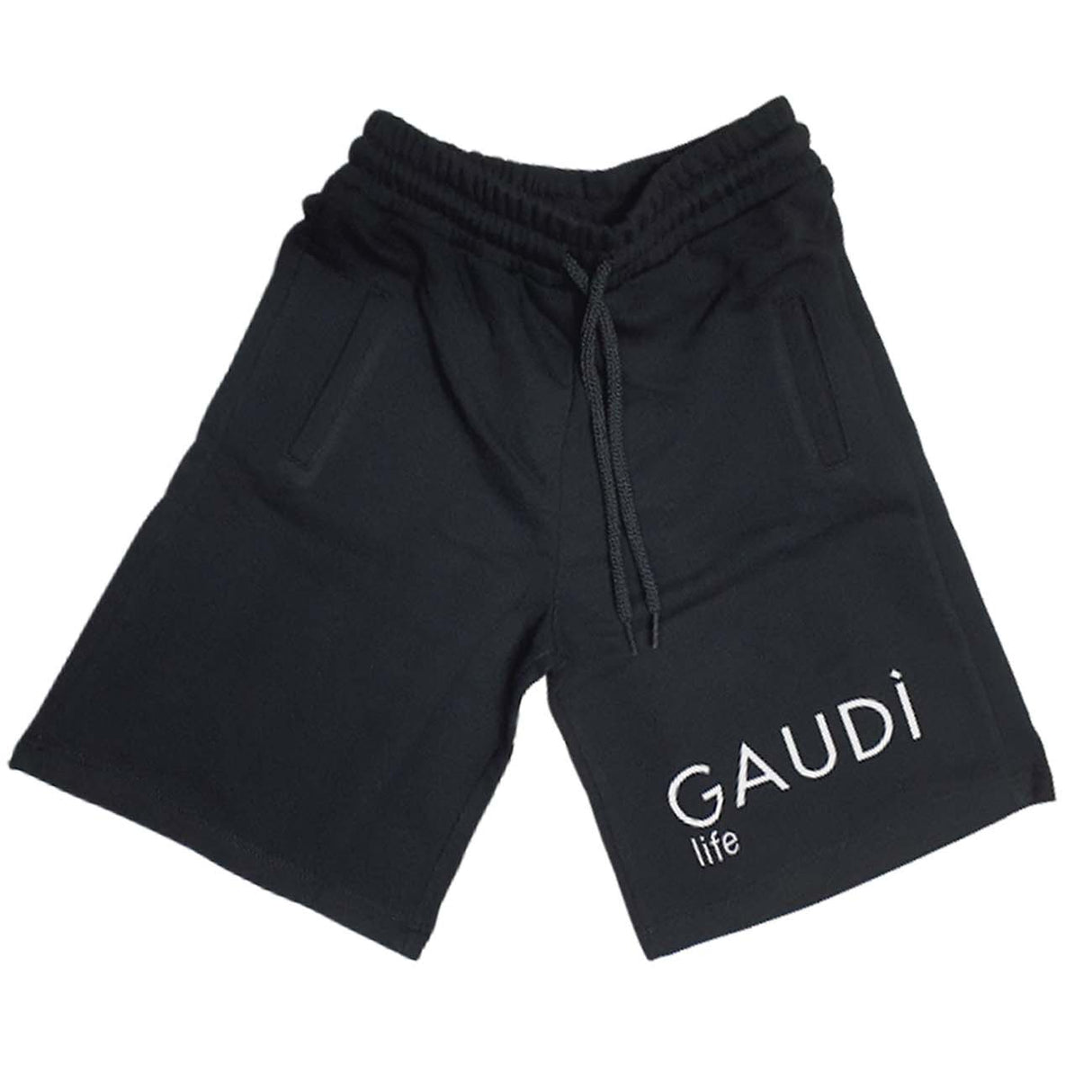 SHORT GARÇON GAUDI' GAM04583 COTON BROSSÉ NOIR