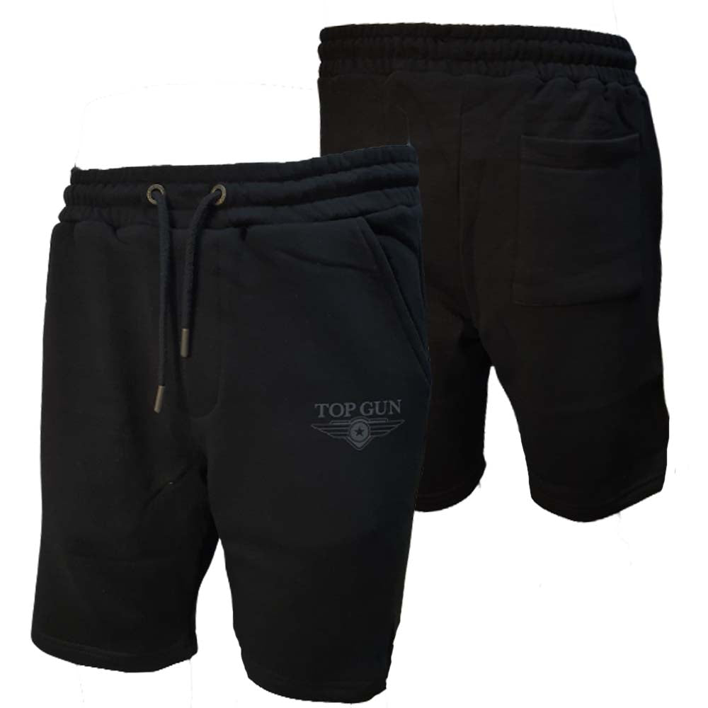 SHORT TOP GUN 01G0033 NOIR BLANC COTON