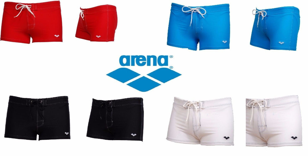 COSTUME ARENA BOXER 1670745 UOMO NUOTO PISCINA MARE NERO BIANCO ROSSO AZZURRO