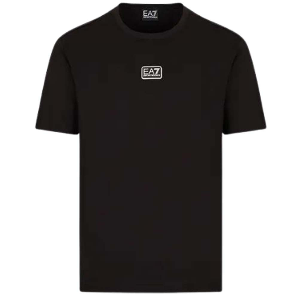 T-SHIRT EN COTON NOIR ET BLANC ARMANI EA7 3RPT05 PJ02Z