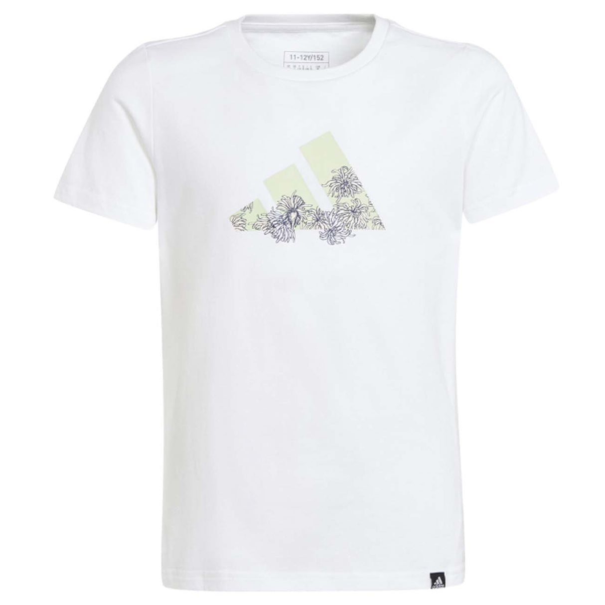 T-SHIRT BAMBINA ADIDAS IM8381 COTONE BIANCO