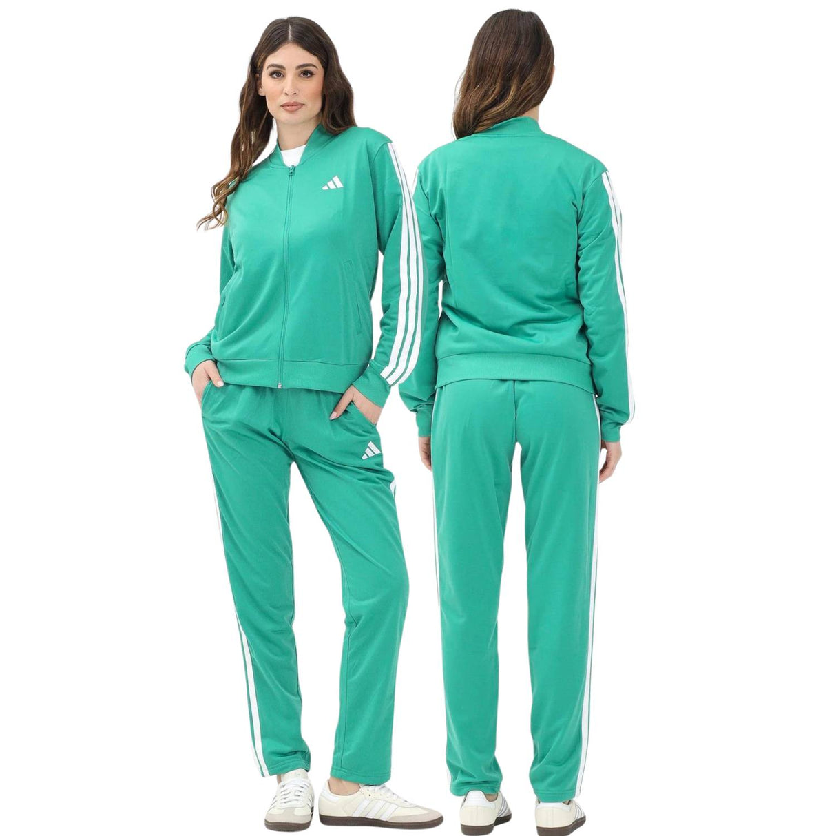 TUTA DONNA ADIDAS JD2694 ESSENTIALS LINEAR VERDE
