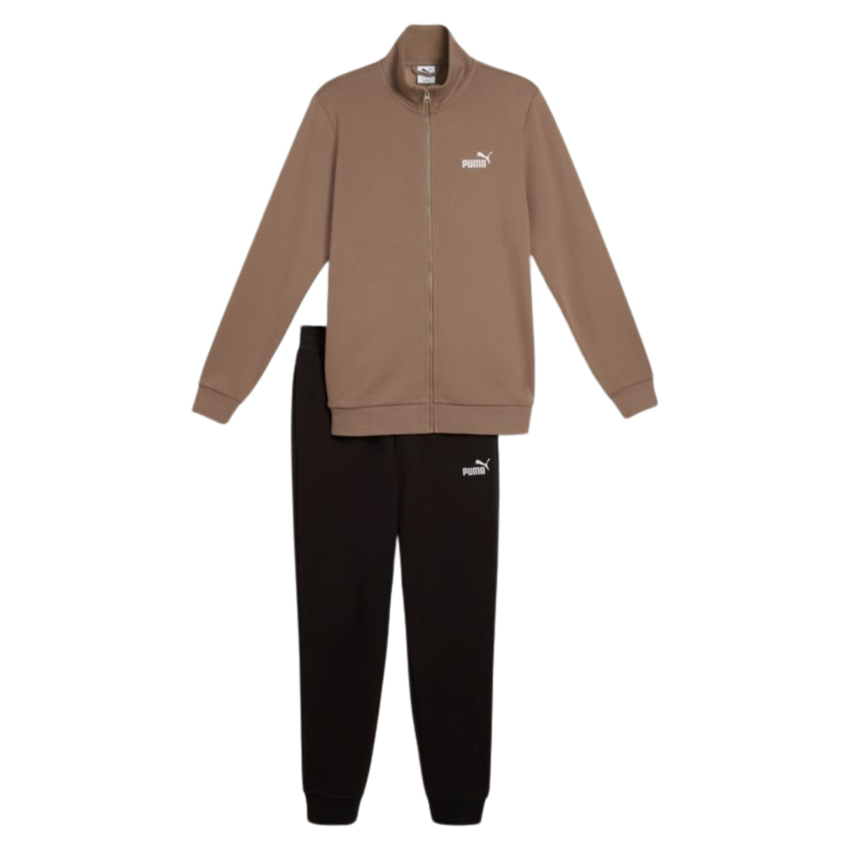 TUTA PUMA 684848 93 ESSENTIALS COTONE GARZATO BEIGE