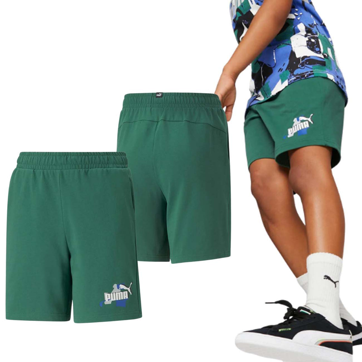 PANTALONCINO RAGAZZI PUMA 673272 ESSENTIALS COTONE