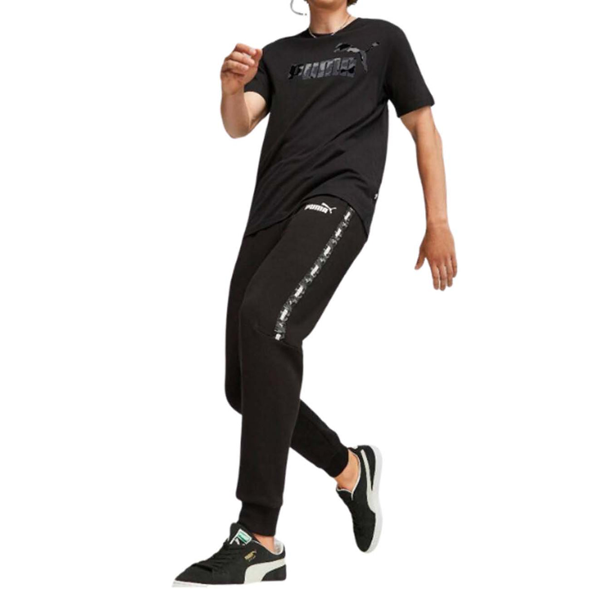 PANTALON EN COTON POLAIRE CAMOUFLAGE PUMA 675948 01