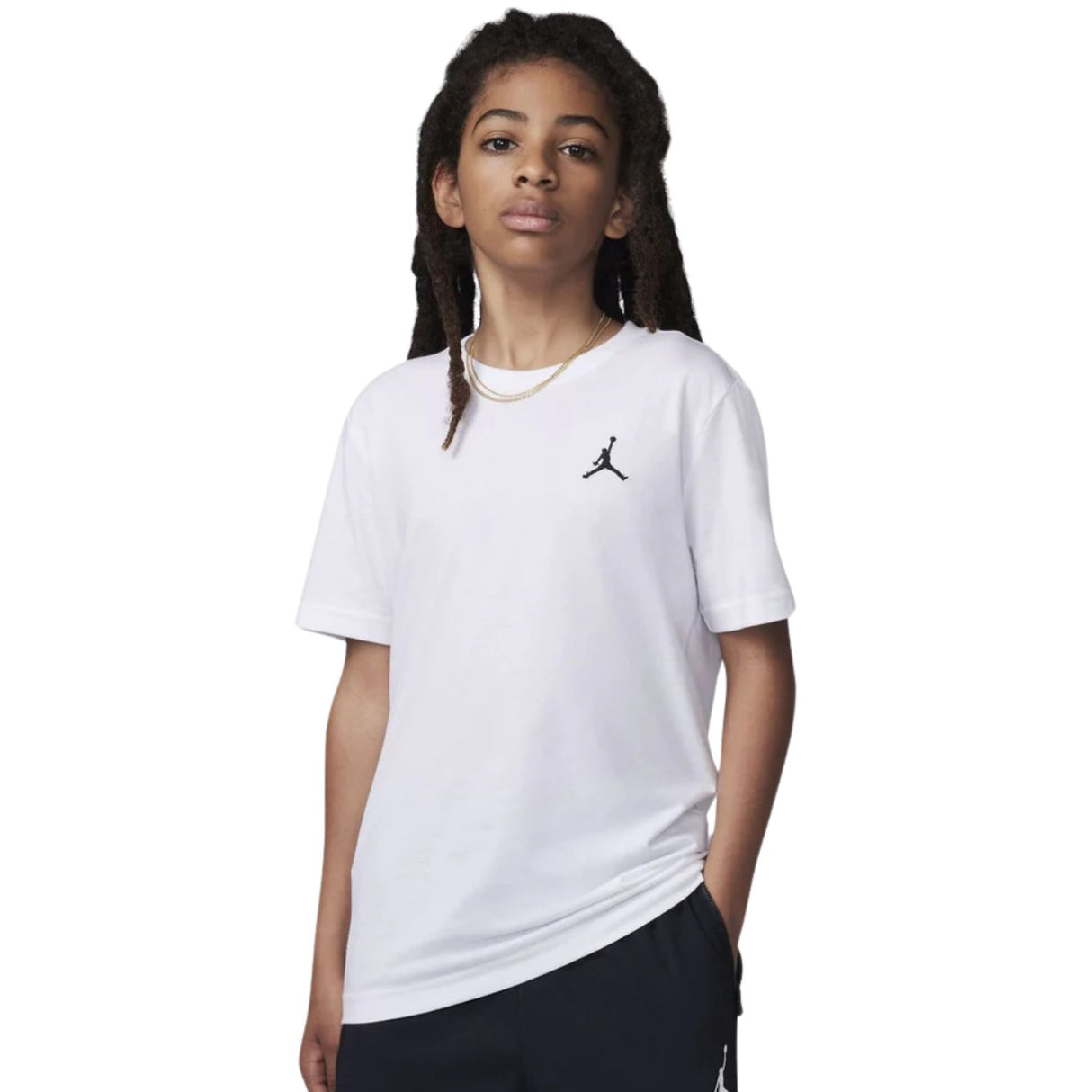 T-SHIRT JORDAN 95D266 001 JUMPMAN AIR COTONE BIANCO