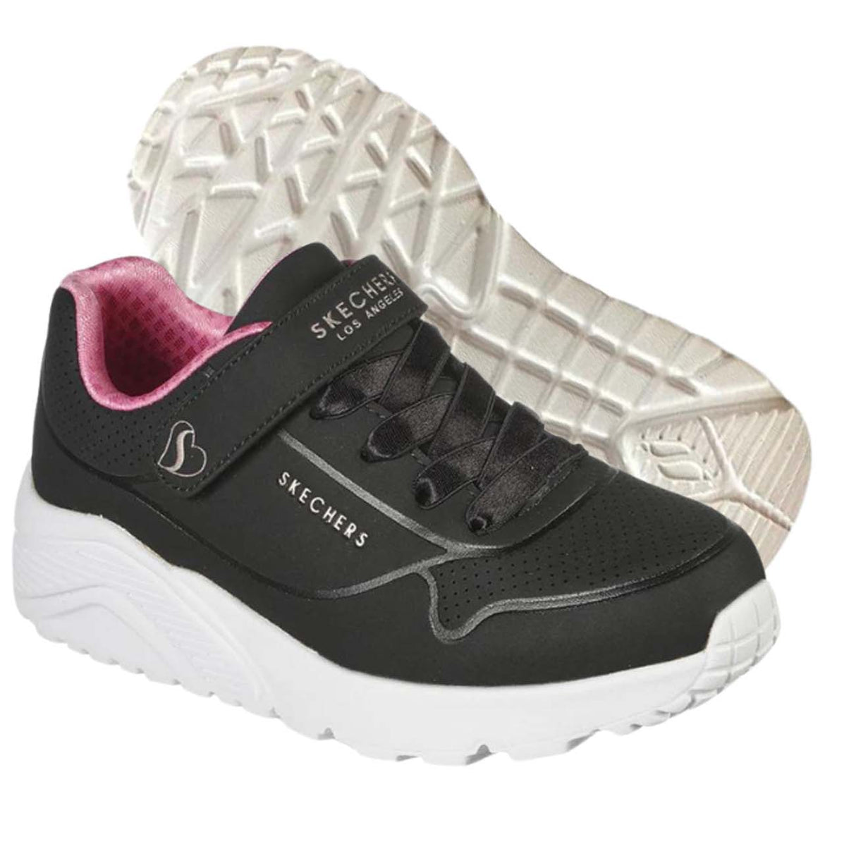 SCARPA RAGAZZE SKECHERS 310451L BKRG WHP UNO LITE