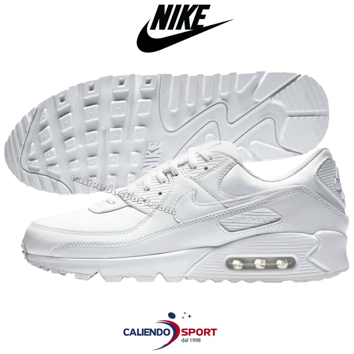 SCARPA NIKE AIR MAX 90 CZ5594 100 LTR BIANCO