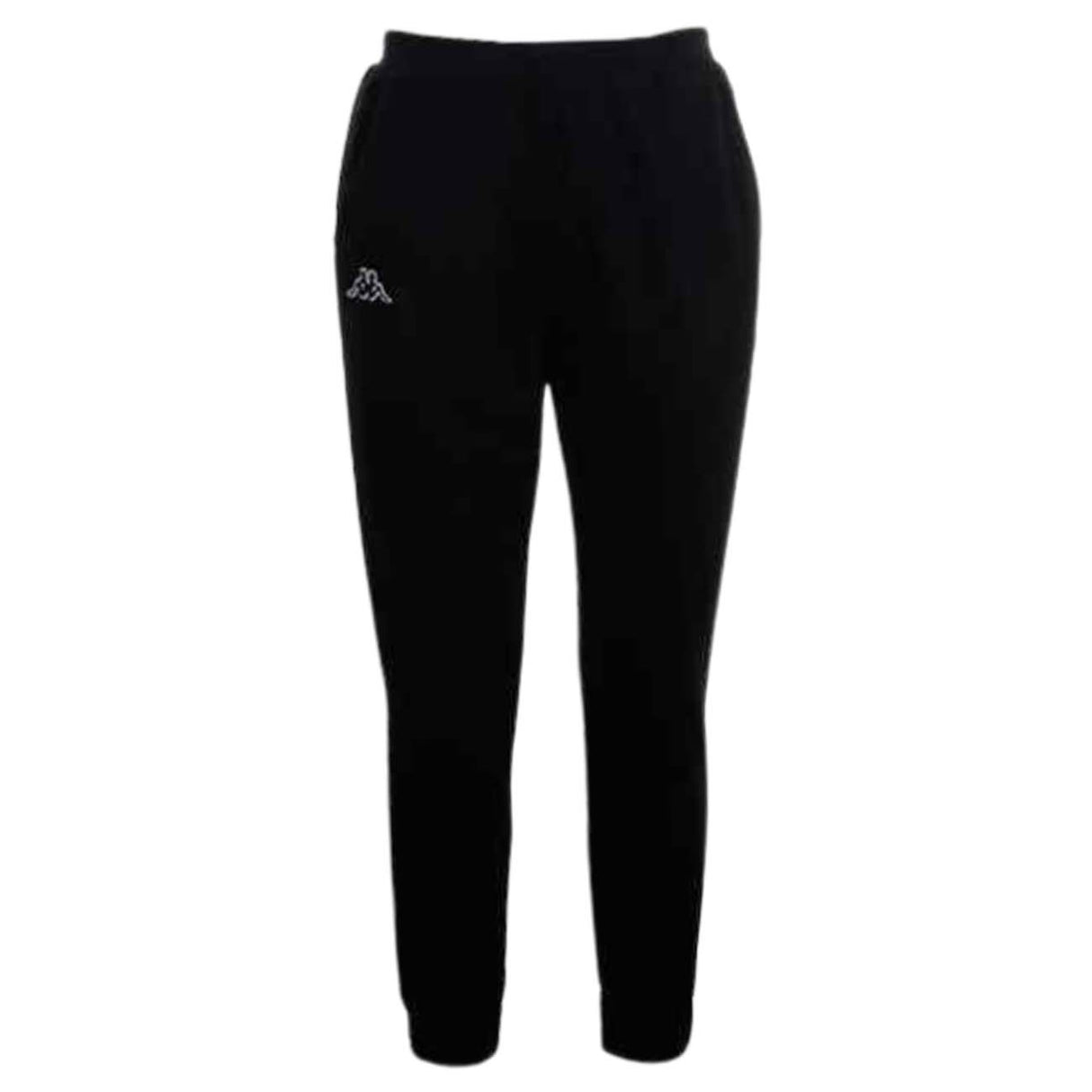 PANTALONE KAPPA 303MJC0 A04 NERO COTONE FELPATO