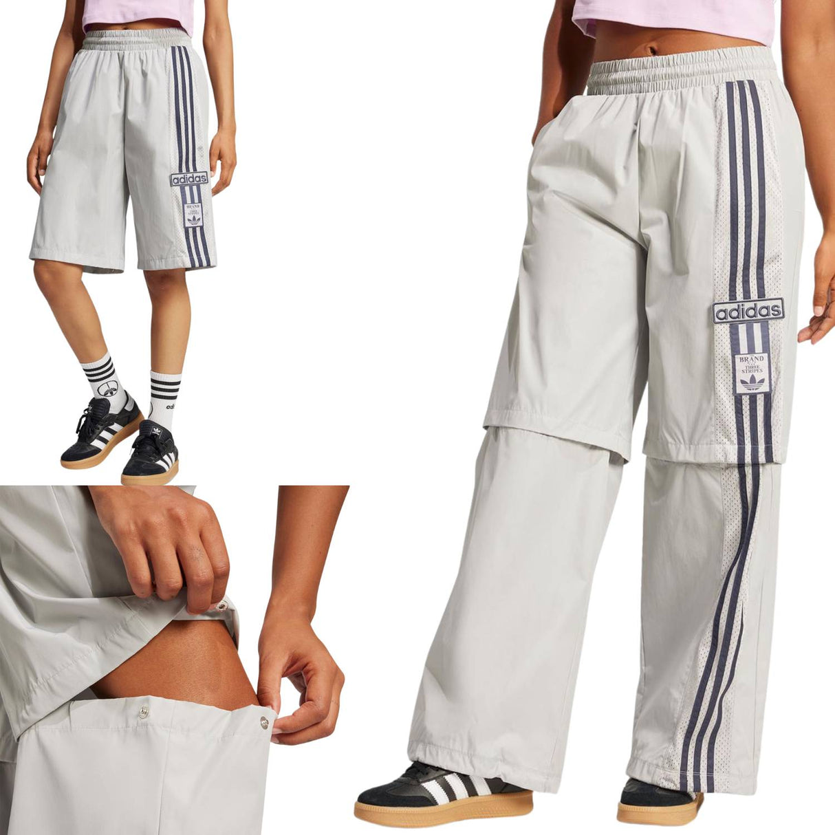 PANTALONE DONNA ADIDAS JJ3122 ADIBREAK MICROFIBRA