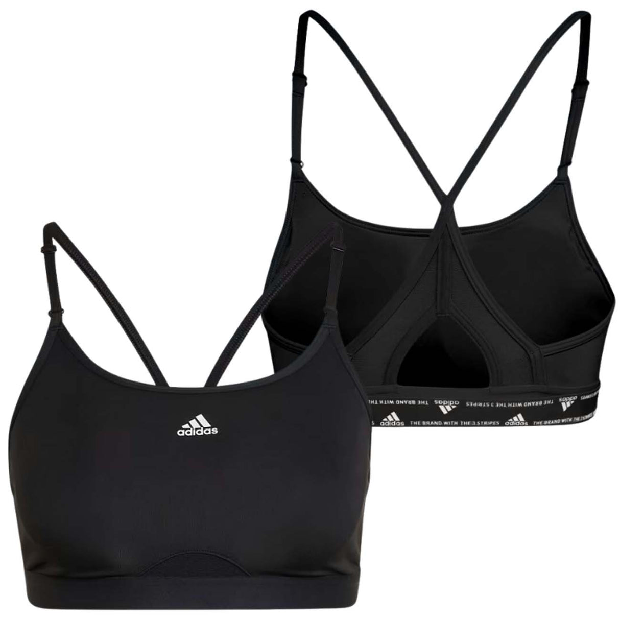 REGGISENO ADIDAS HB9884 SUPPORTO LEGGERO AEROREACT NERO