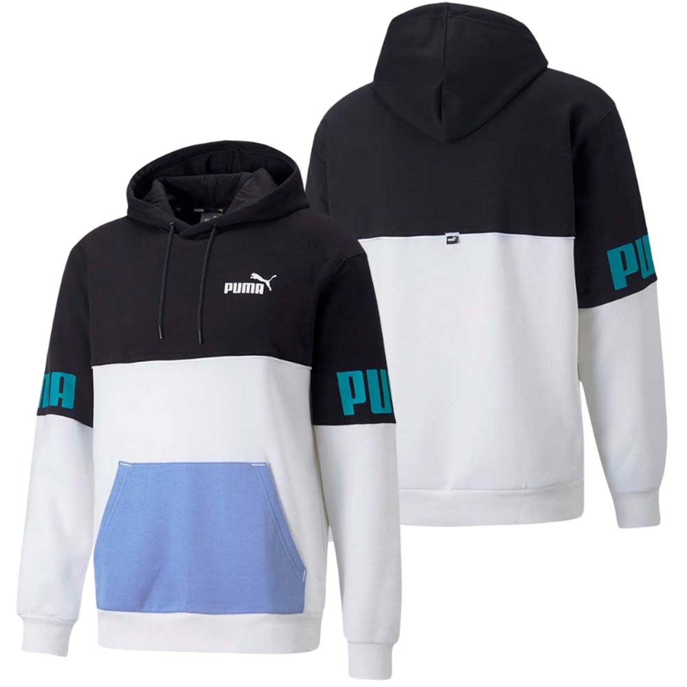 SWEAT-SHIRT EN COTON POLAIRE À BLOCS DE COULEURS PUMA 849807