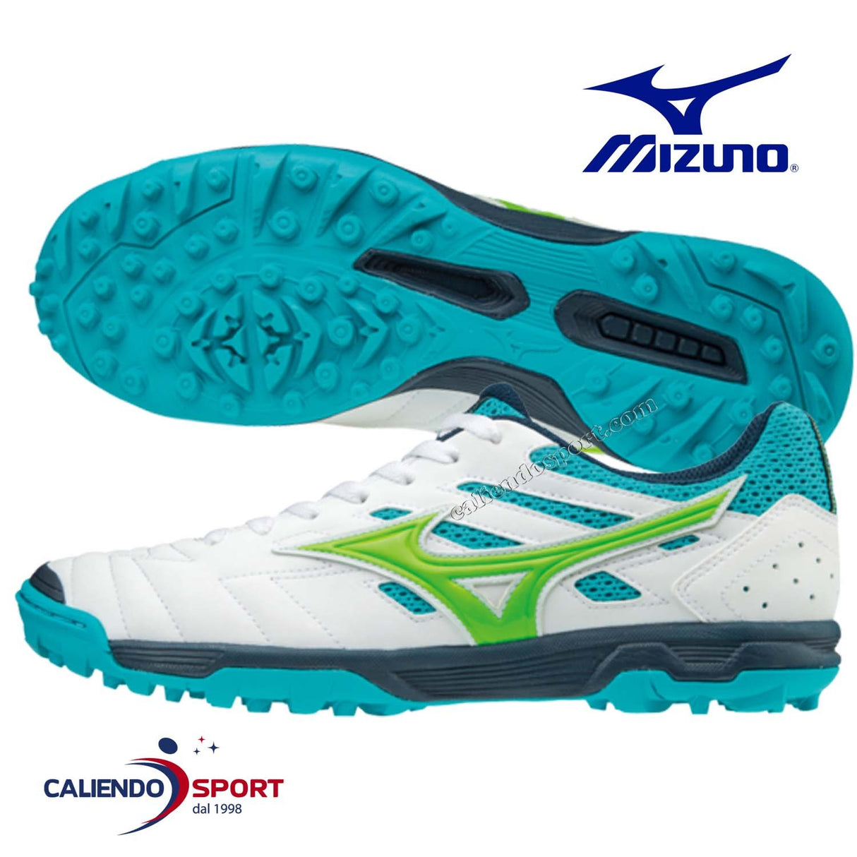CHAUSSURES DE FOOTBALL SPORTIVES POUR HOMMES MIZUNO Q1GB185235 SALA CLASSIC 2 AS BLANC