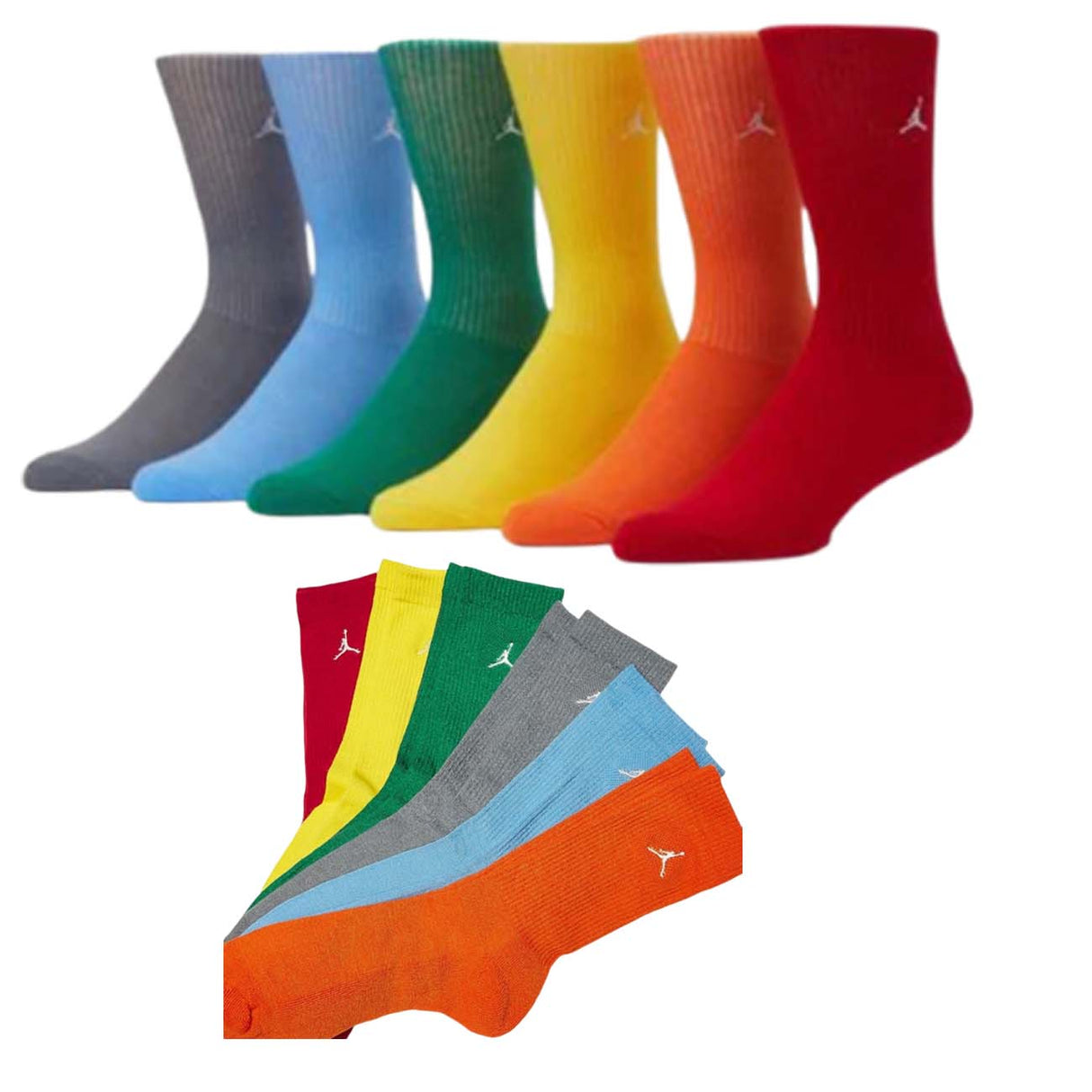 CALZINI RAGAZZI JORDAN BJ0583 N4V EVERDEY 6 PAIA