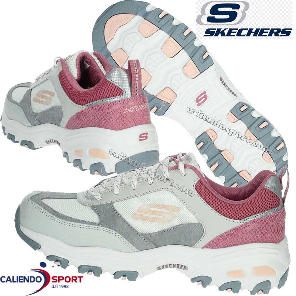 SCARPA SKECHERS DONNA 13140 GYPK D'LITES FAN LOVE