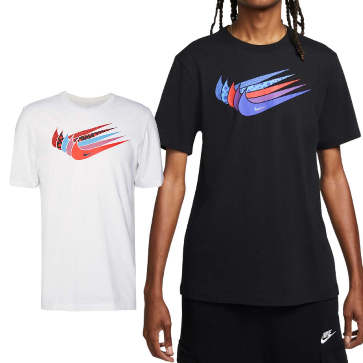 NIKE DN5243 SPORTWEAR COTTON BLACK WHITE T-SHIRT