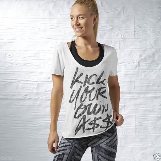 Reebok Women's T-Shirt Sport Gym Perfamans FITNESS SPORT RUNNING Aj2597