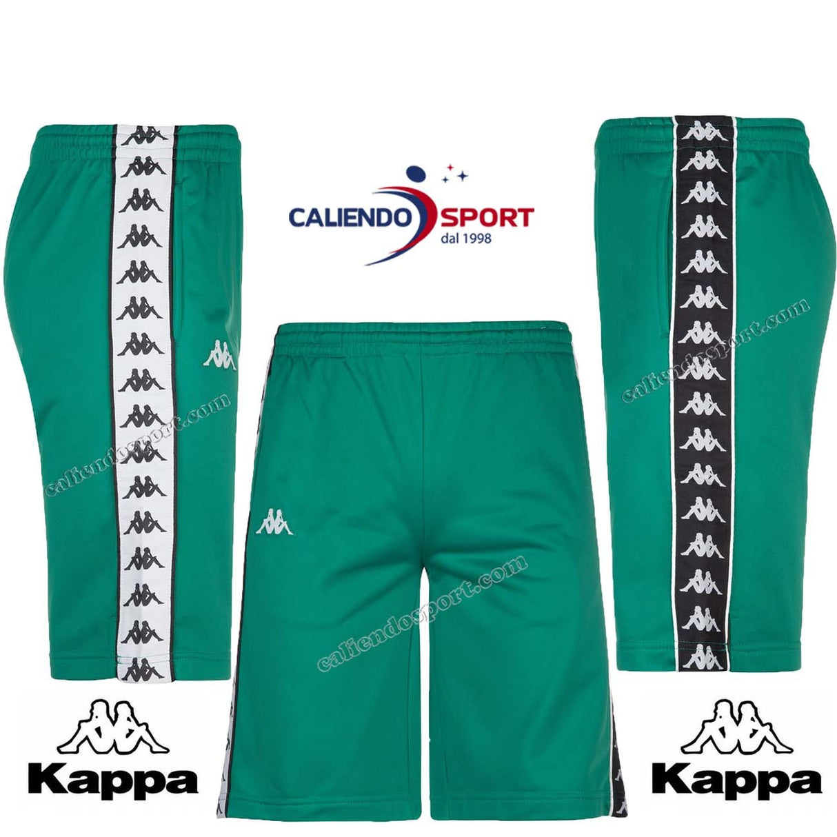 PANTALONCINOM KAPPA BANDA 3500920 TREADWELL VERDE UOMO DONNA