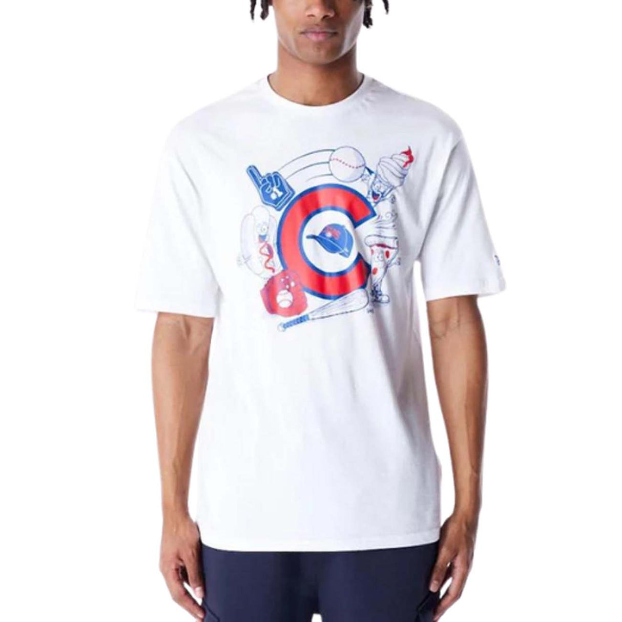 T-SHIRT CHICAGO CUBS 60564774 GRAPHIC BIANCO