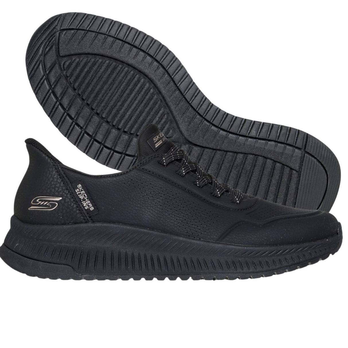 SCARPA DONNA SKECHERS 117740 BBK KEY LOOK SLIP INS NERO