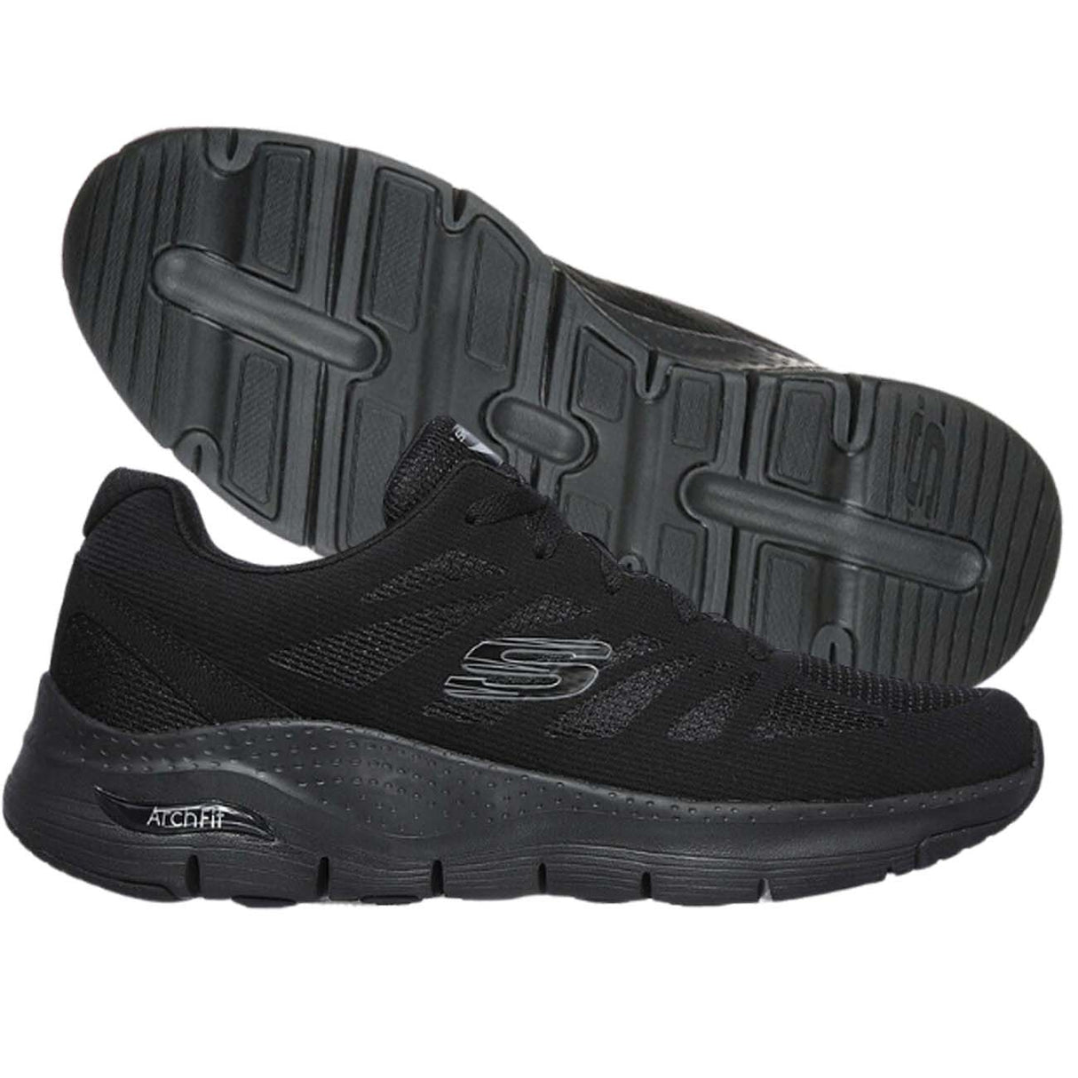 SKECHERS SHOE 232042 BBK CHARGE BACK ARCHFIT