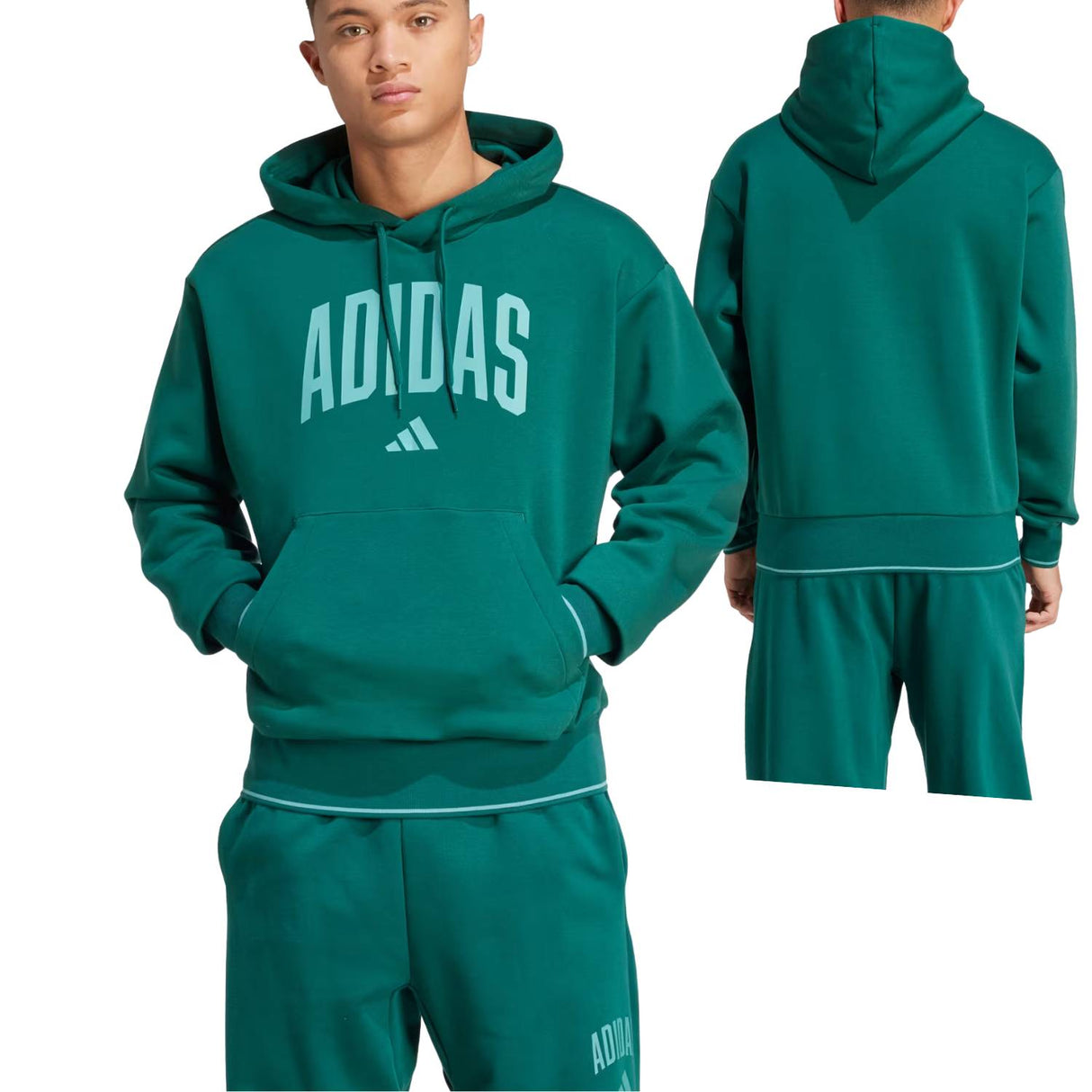 FELPA ADIDAS KC3873 COLLEGIATE VERDE FELPATA