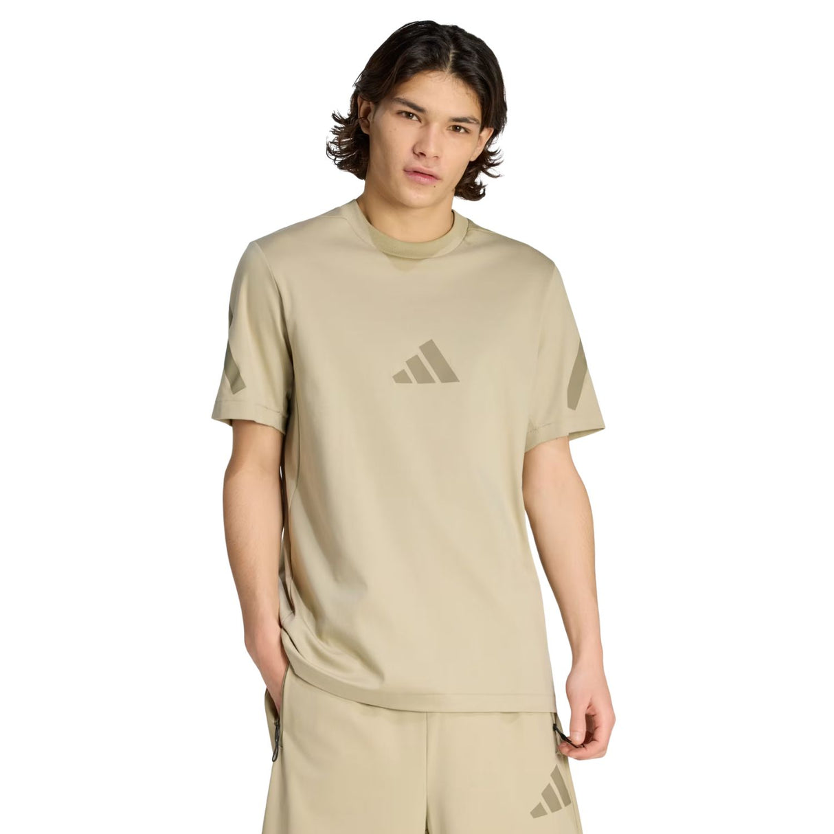 T-SHIRT ADIDAS KE4698 Z.N.E. BEIGE COTONE