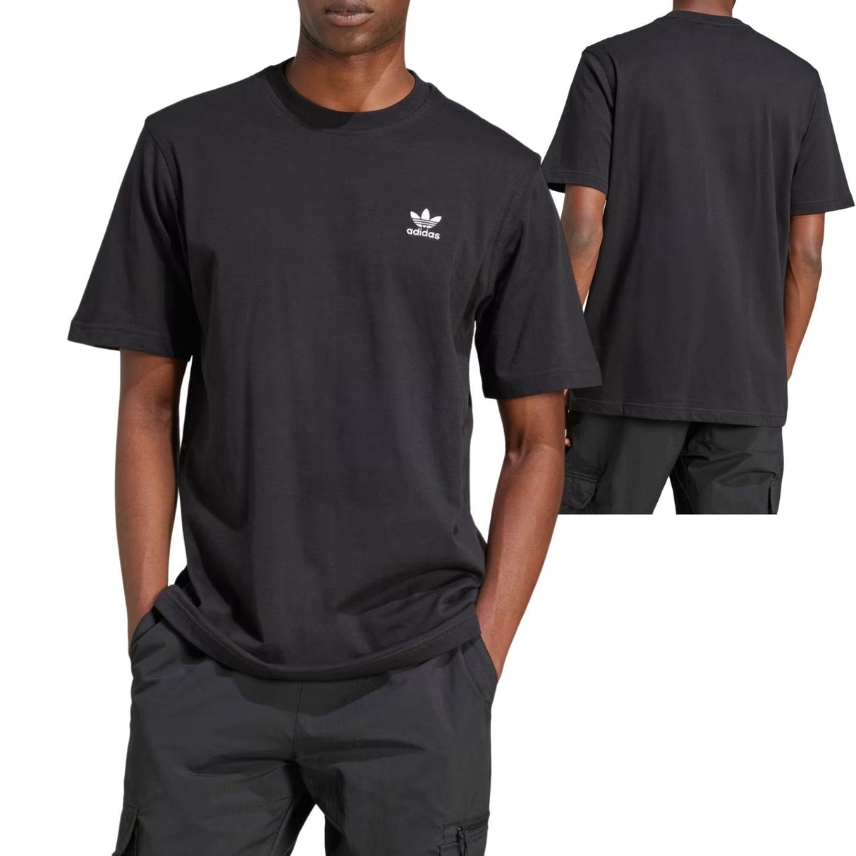 T-SHIRT ADIDAS JI8545 ESSENTIALS COTONE NERO