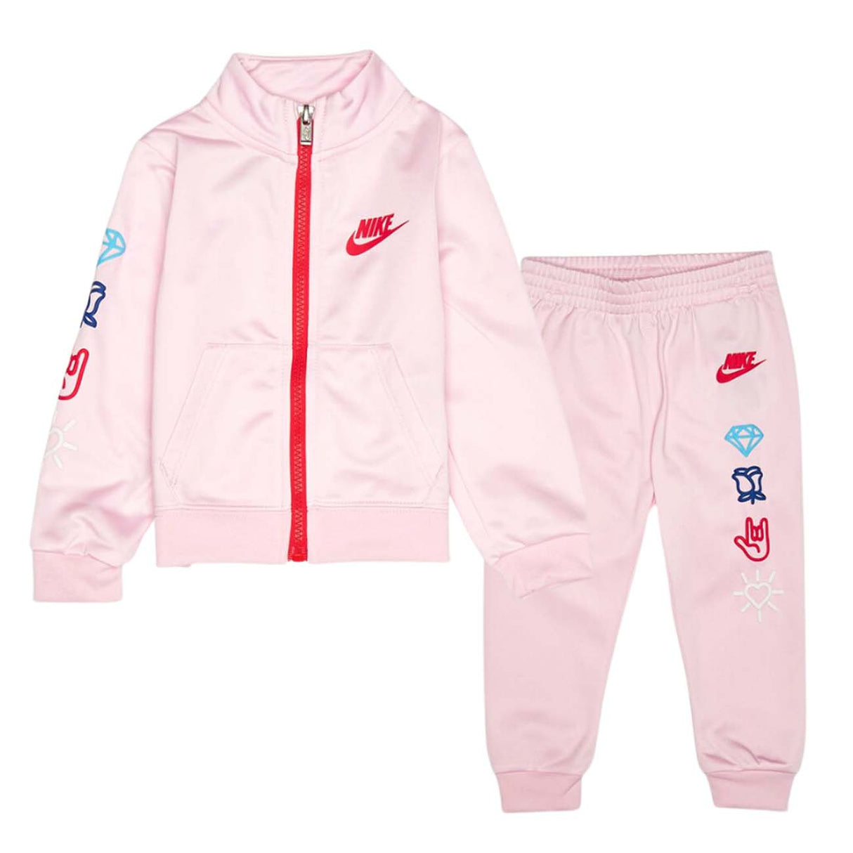 TUTA BAMBINE NIKE 16K549 36K549 ROSA ACETATO