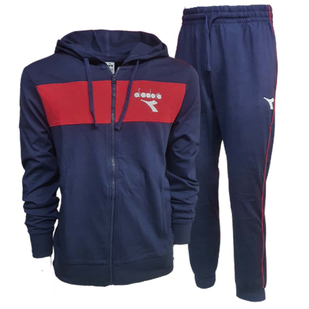 TUTA DIADORA 182072 HD FZ COTONE BLU NERO