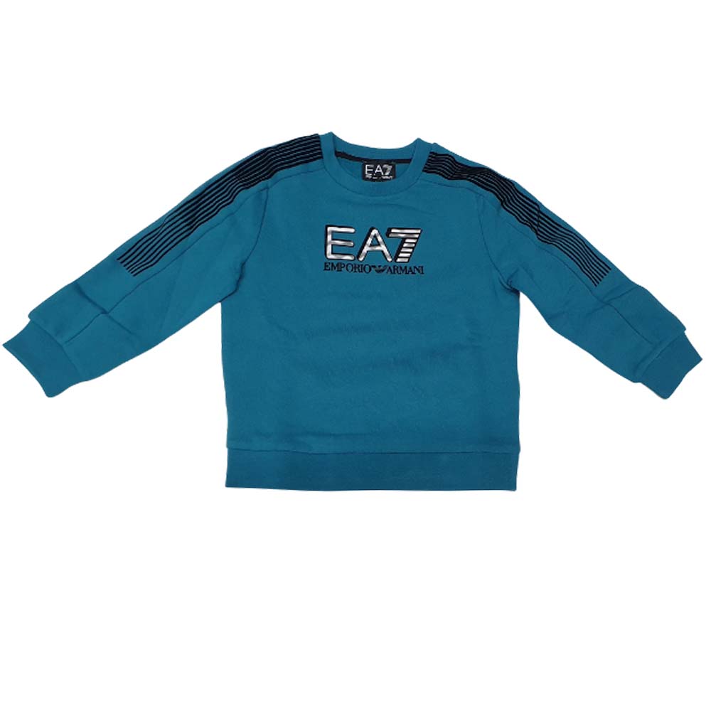 SWEAT-SHIRT EN COTON POLAIRE POUR GARÇONS ARMANI EA7 6LBM60 BJEXZ