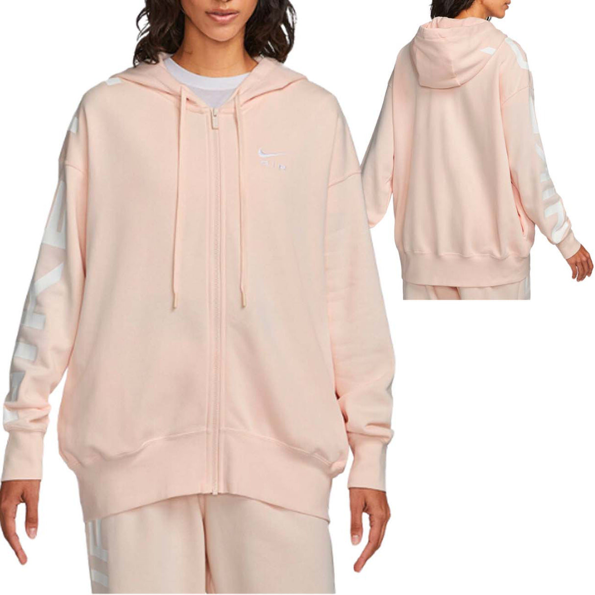 FELPA DONNA NIKE FB8047 838 OVERSIZED COTONE FELPATO