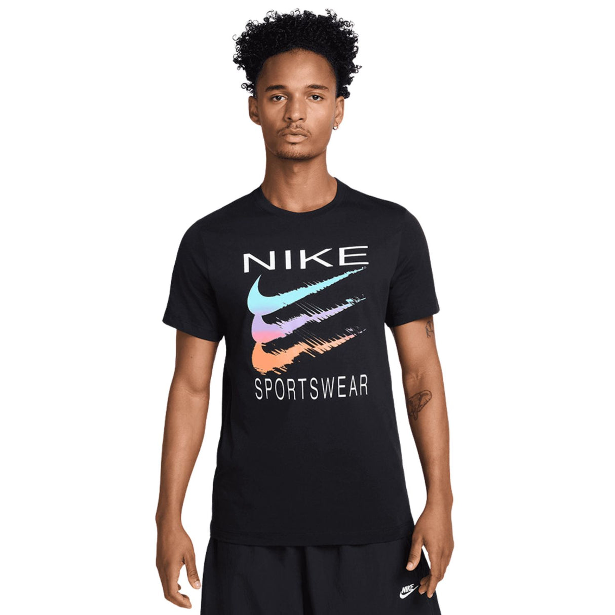 T-SHIRT NIKE HQ8094 010 NERO SPORTWEAR COTONE TRIPLE