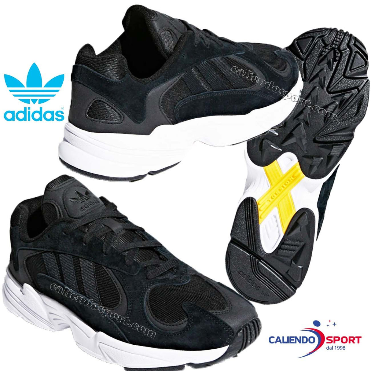 ADIDAS CG7121 YUNG-1 BLACK MEN'S SHOES