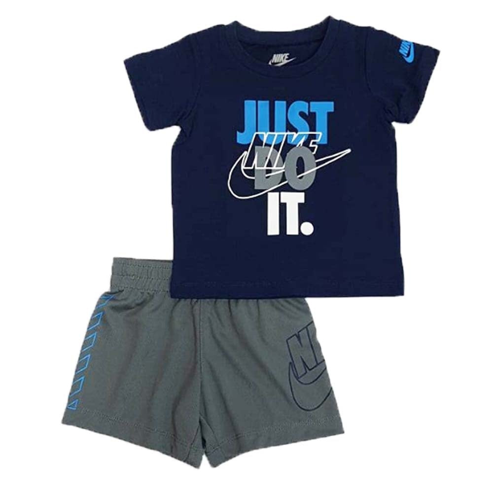 NIKE 66G315 M19 U10 WHITE BLUE CHILDREN'S COMPLETE -