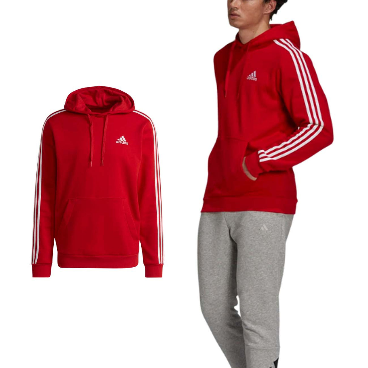 FELPA ADIDAS GU2523 ESSENTIALS COTONE FELPATO