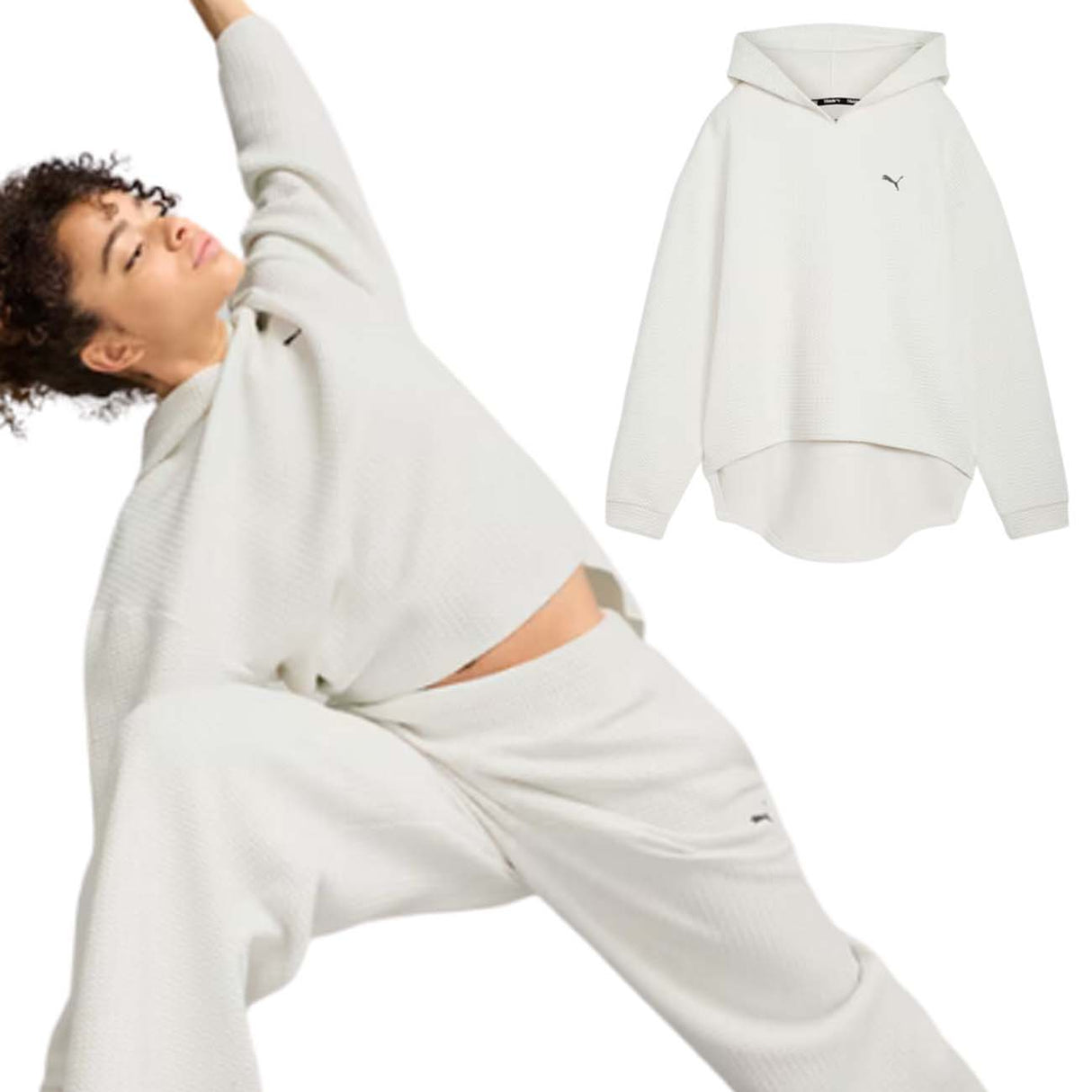 FELPA DONNA PUMA 525756 05 STUDIO BIANCO