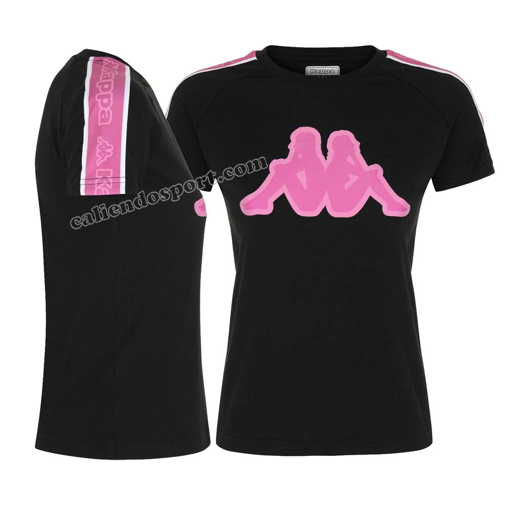 T-SHIRT AMIE AVEC BANDE DE LOGO KAPPA 304M530