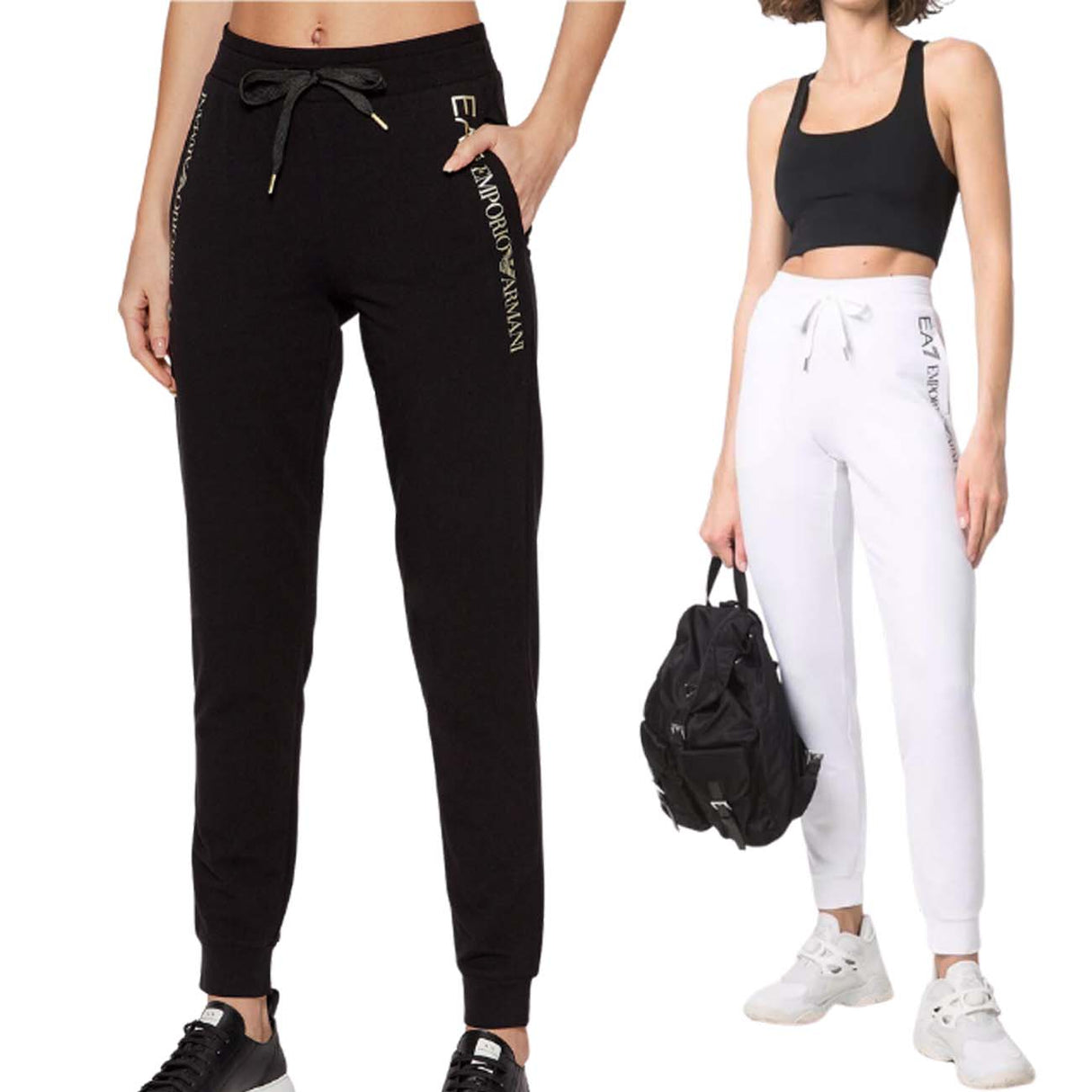 PANTALON EN COTON POUR FEMMES ARMANI EA7 3LTP60TJCQZ01