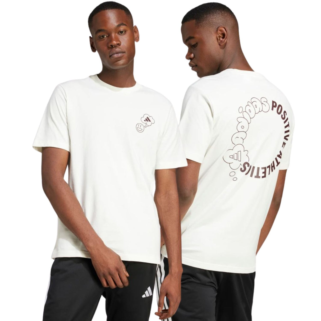 T-SHIRT ADIDAS JJ3988 GRAFICA LOUNGE VERBIAGE