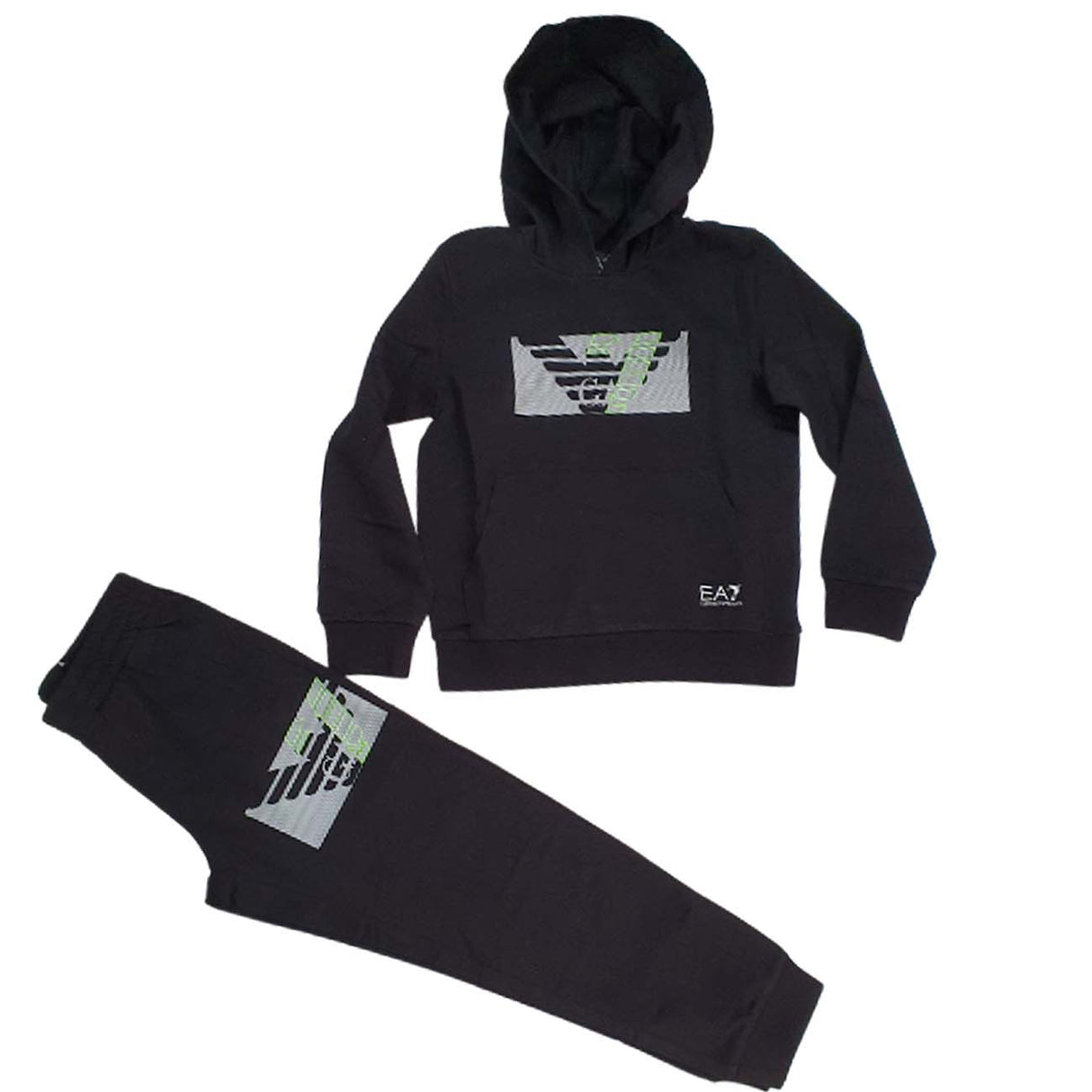 TUTA ARMANI EA7 RAGAZZI 3LBV57 BJ5Z COTONE GARZATO