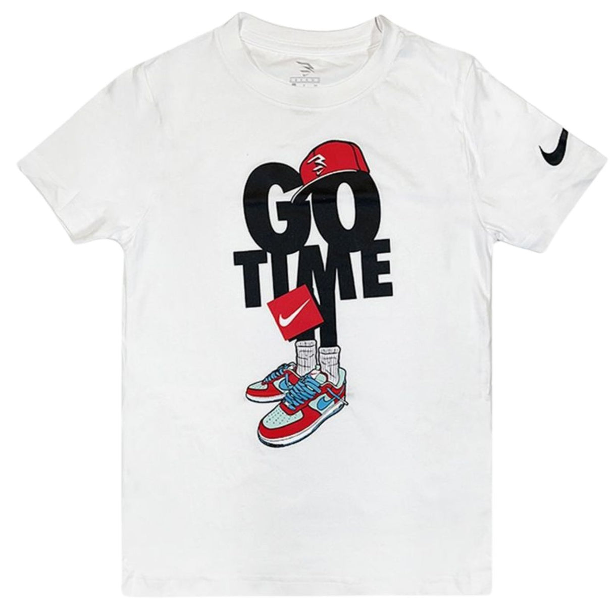 T-SHIRT RAGAZZI JORDAN 9Q1104-001 BIANCO COTONE