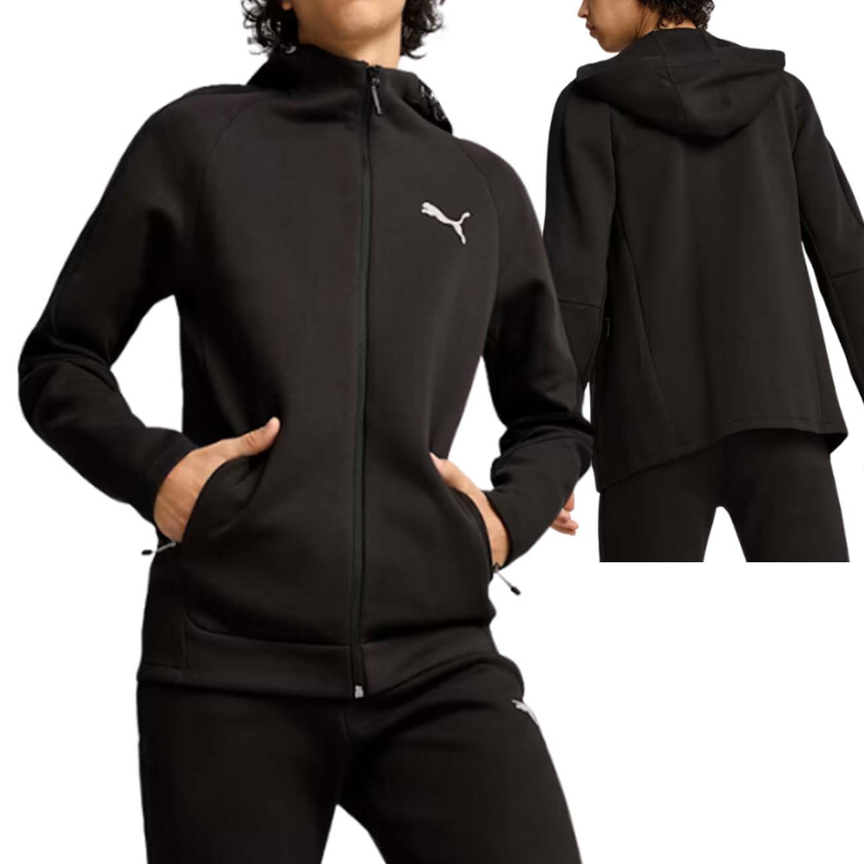 FELPA PUMA 681700 01 EVOSTRIPE DRYCELL NERO