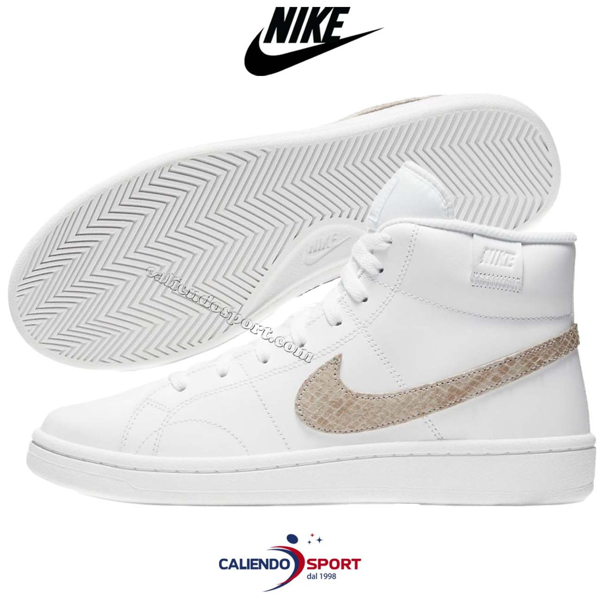 CHAUSSURE NIKE DD9666 100 COURT ROYAL 2 MID BLANCHE