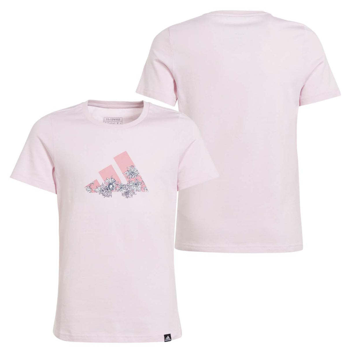 T-SHIRT RAGAZZE ADIDAS IM8380 GRAFHIC ROSA COTONE