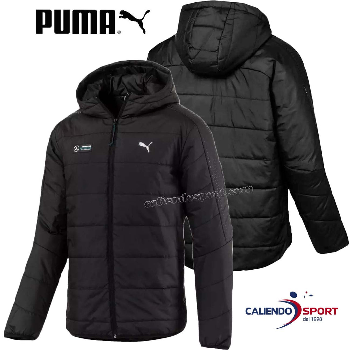 GIUBBOTTO PUMA 576755 01 NERO MERCEDES BENZ T7 PETRONAS