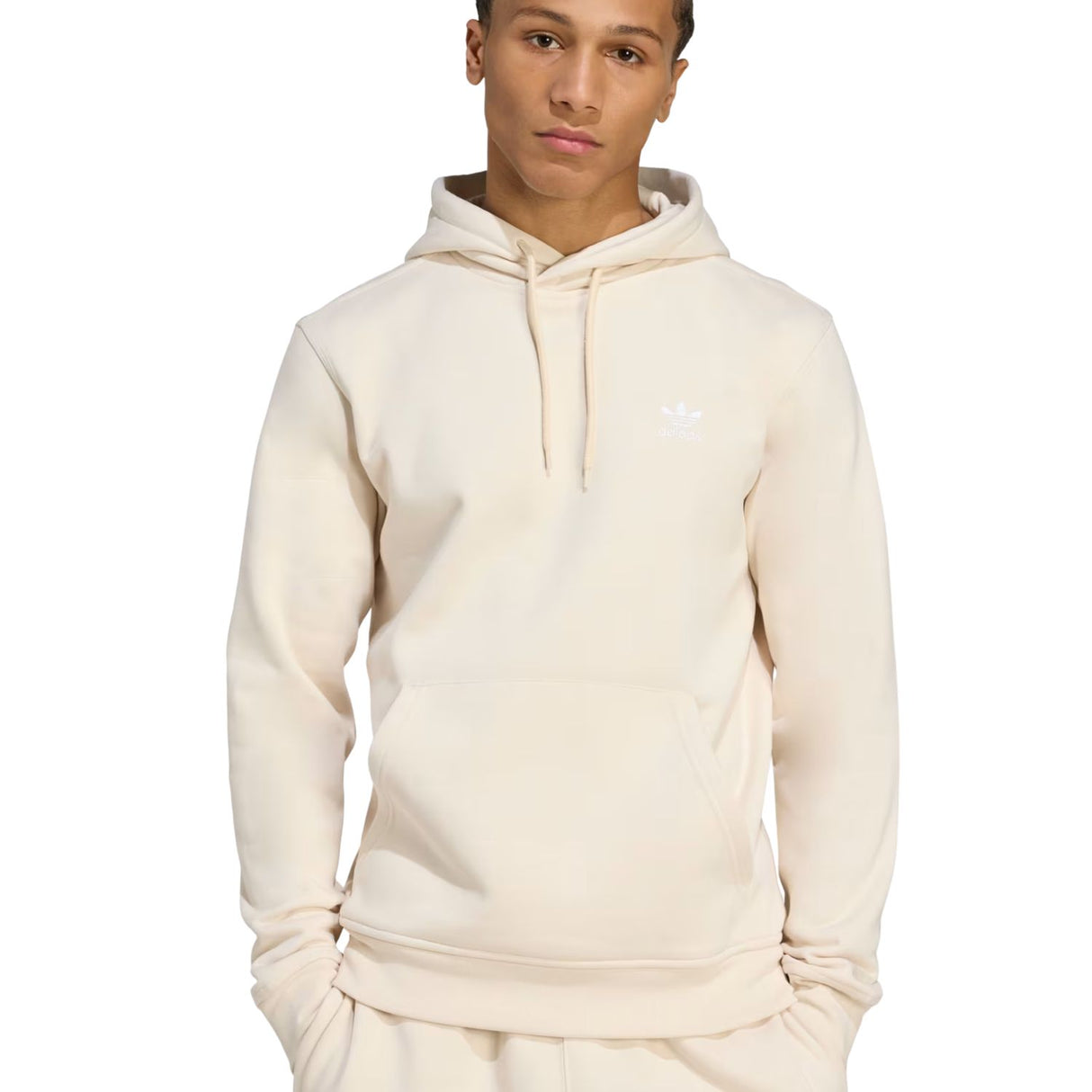 FELPA ADIDAS HZ3598 HOODIE TREFOIL FELPATA CAPPUCCIO