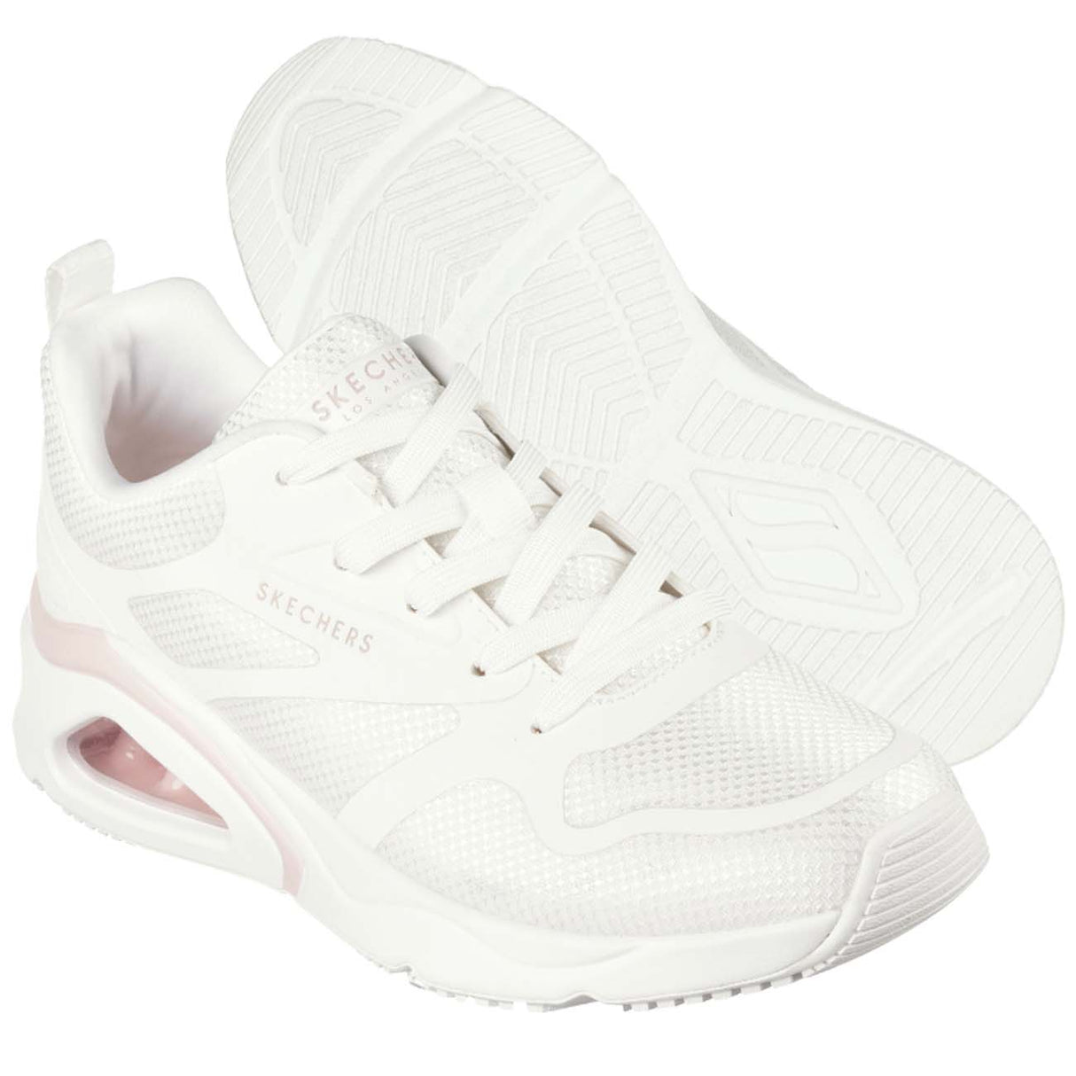 SCARPA DONNA SKECHERS 177420 WHT REVOLUTION AIRY BIANCO