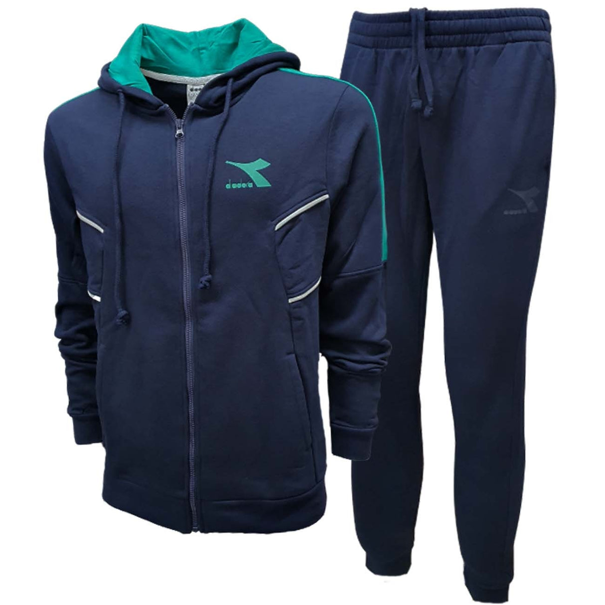 DIADORA MEN'S TRACKSUIT 177776 60062 BLUE COTTON FLEECE