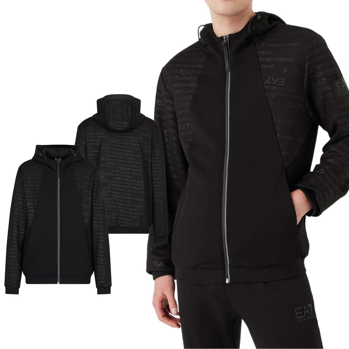 FELPA ARMANI EA7 6LPM10 PJAHZ EVO MIX NERO